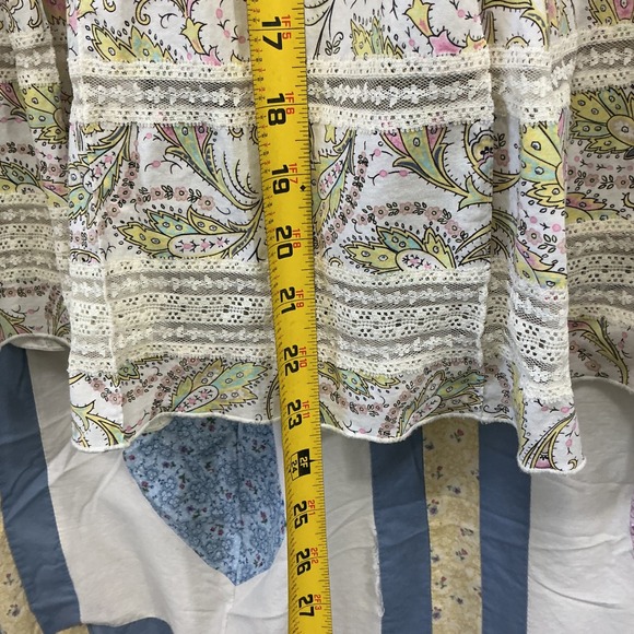 Oscar de la Renta Paisley Lace Tiered Skirt Women's Size 12 Romantic Cottagecore - Picture 6 of 7